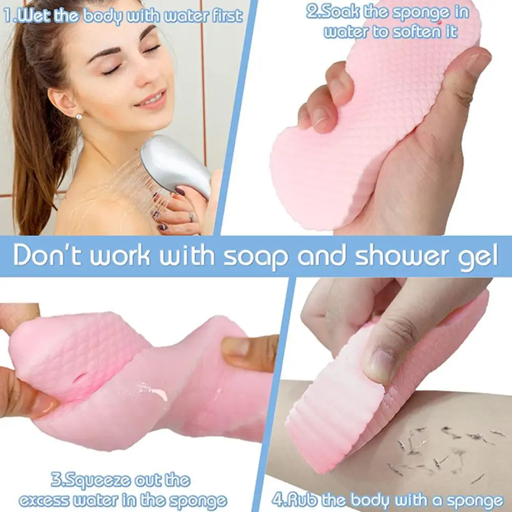 1PC 3D Children's Bath Sponge Body Peeling Dead Skin Exfoliating Massager Cleaning Bath Brush Exfoliating 6
