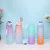 300ml/750ml/2L Water Bottle Motivational Sport Water Bottle Leakproof Bottles Drinking Outdoor Travel Gym Fitness Jugs 5