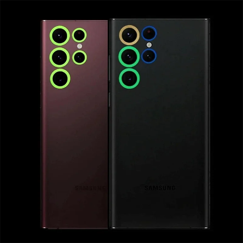 Night Light Luminous Tempered Glass Camera Lens Screen Protector Film Cover