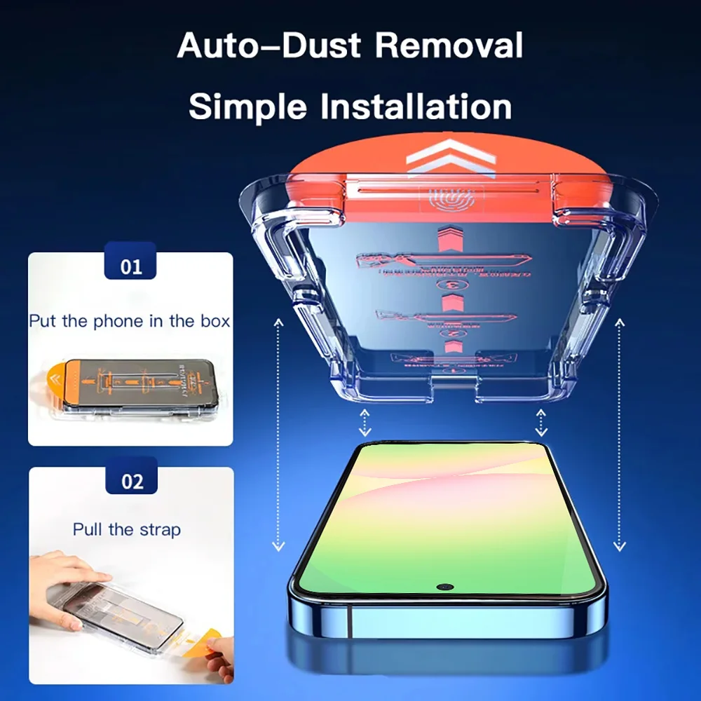 Premium Dust-Free Oleophobic Screen Protector with Easy Installation - 2-Pack