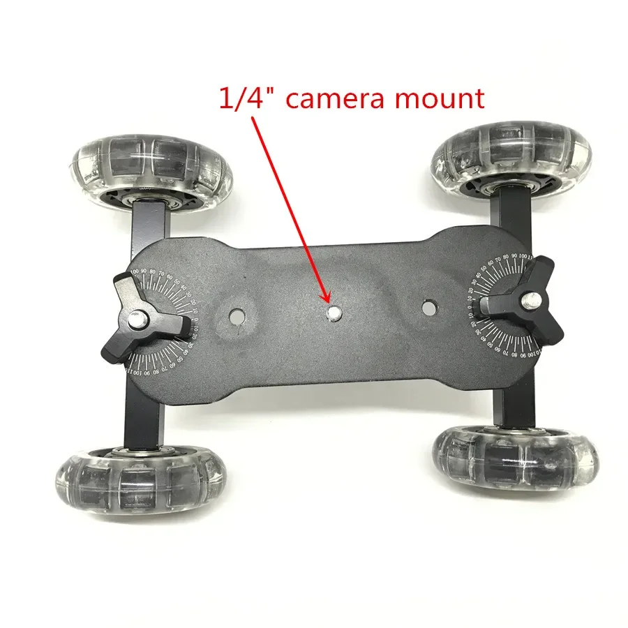 Skate Dolly Tabletop Mobile Rolling Video Rail Skater Track Car - Main Image