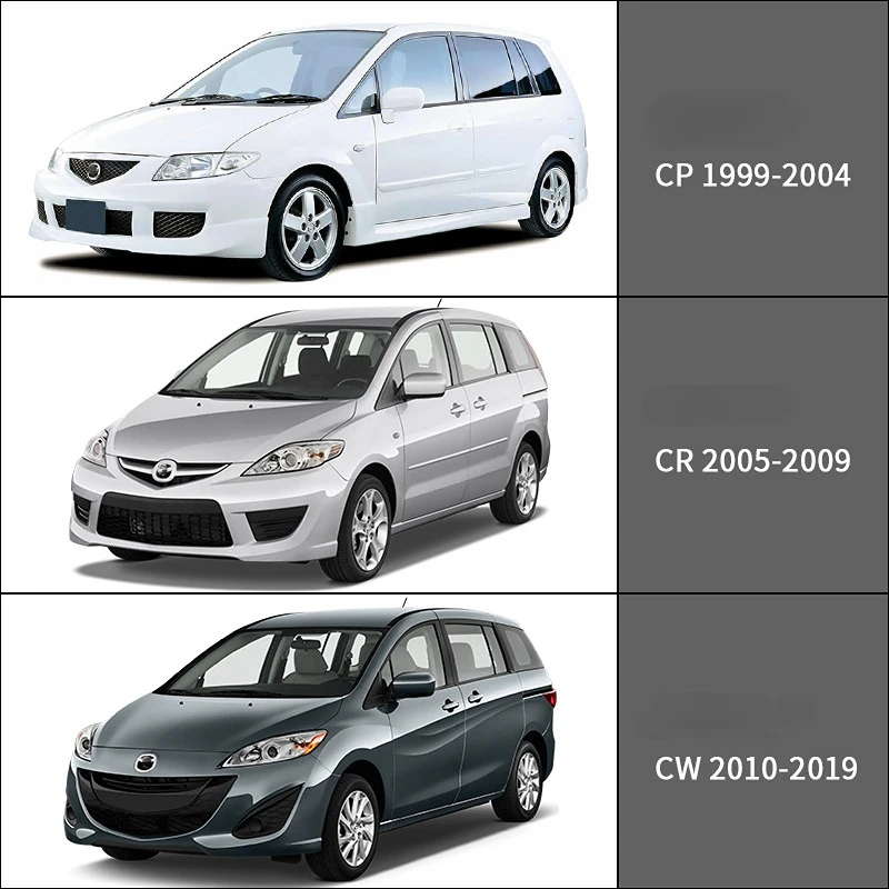 Accessories CP CR CW Window Visor Rear Window Roof Sun Rain Shade Vent Visor Spoiler Wing Shades Ventvisor for Mazda 5 1999 -