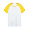 Sublimation Blank White T-shirt Polyester Solid Color Round Neck Short Sleeve Tops tees Shirt Dad Mon Kids Summer Clothing 4
