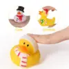 36/48/72Pcs Christmas Rubber Ducks in Bulk, Mini Christmas Ducks Holiday for Jeep Ducking, Xmas Party Favors Decorations 4