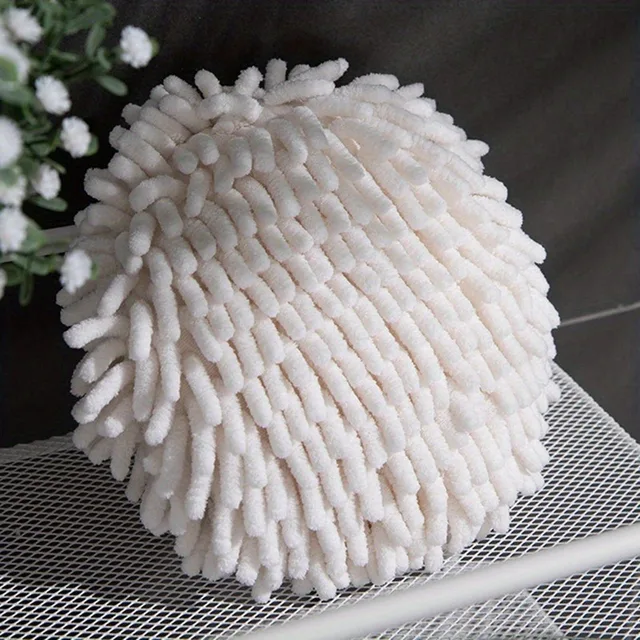 Chenille Hand Towels Kitchen Bathroom Towel Ball With Hanging Loops Quick Dry Soft Absorbent Microfiber Eid Al-Adha Mubarak 4