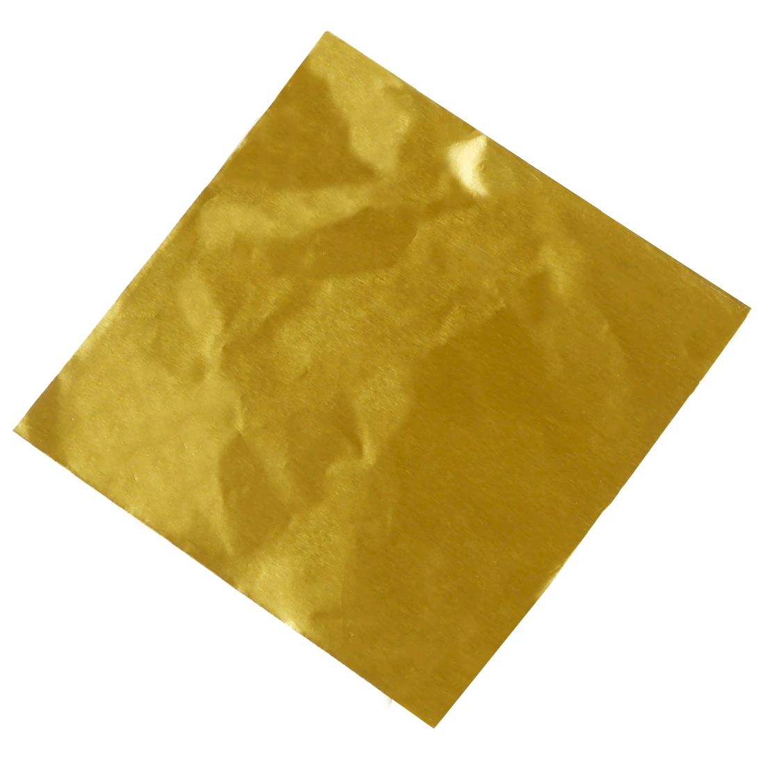 Carino 100 Pezzi Dolci Confezione Di Caramelle Foglio Di Carta Cioccolato Lolly Involucri Quadrati (Oro)