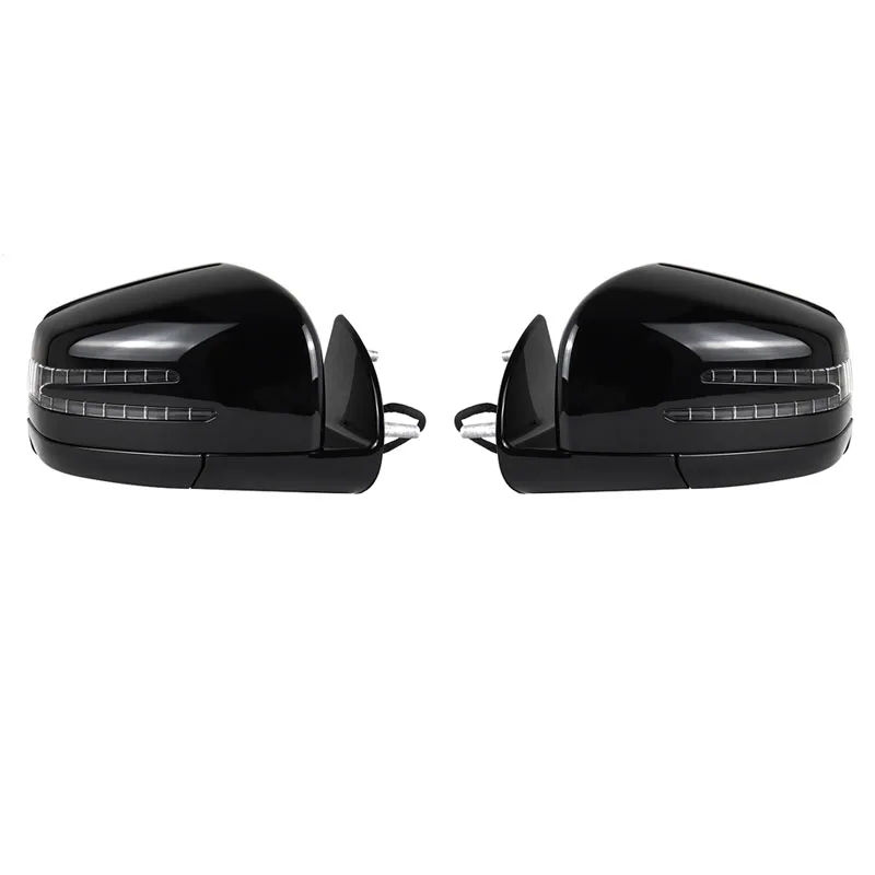 Car Power Rear View Mirror Side Door Mirror Assembly Black  