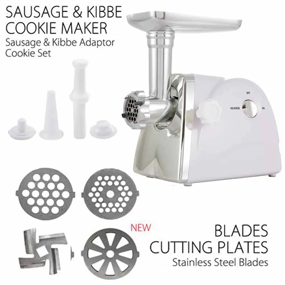 Heavy Duty 3000 Watts Powerful Meat Grinder Mincer Sausage Maker Filler Food Processors Kitchen Mincing Machine White 2