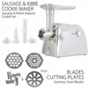 Heavy Duty 3000 Watts Powerful Meat Grinder Mincer Sausage Maker Filler Food Processors Kitchen Mincing Machine White 2