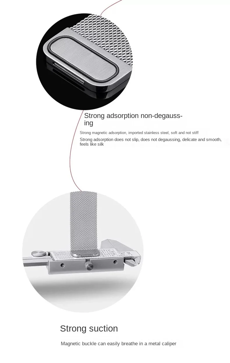 Stainless Steel Milanese Magnetic Bracelet Strap