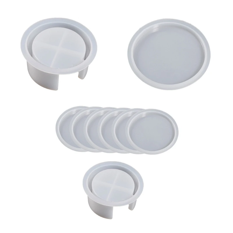 

1/2pcs Resin Molds Set Stand Silicone Mold Cup Stand Holder Mold Dropship