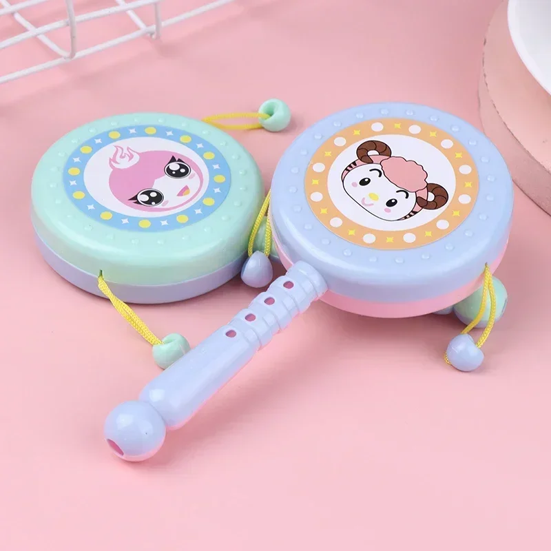 Cartoon Animal Rattle Drum Toy 1PC for Children's Early Education