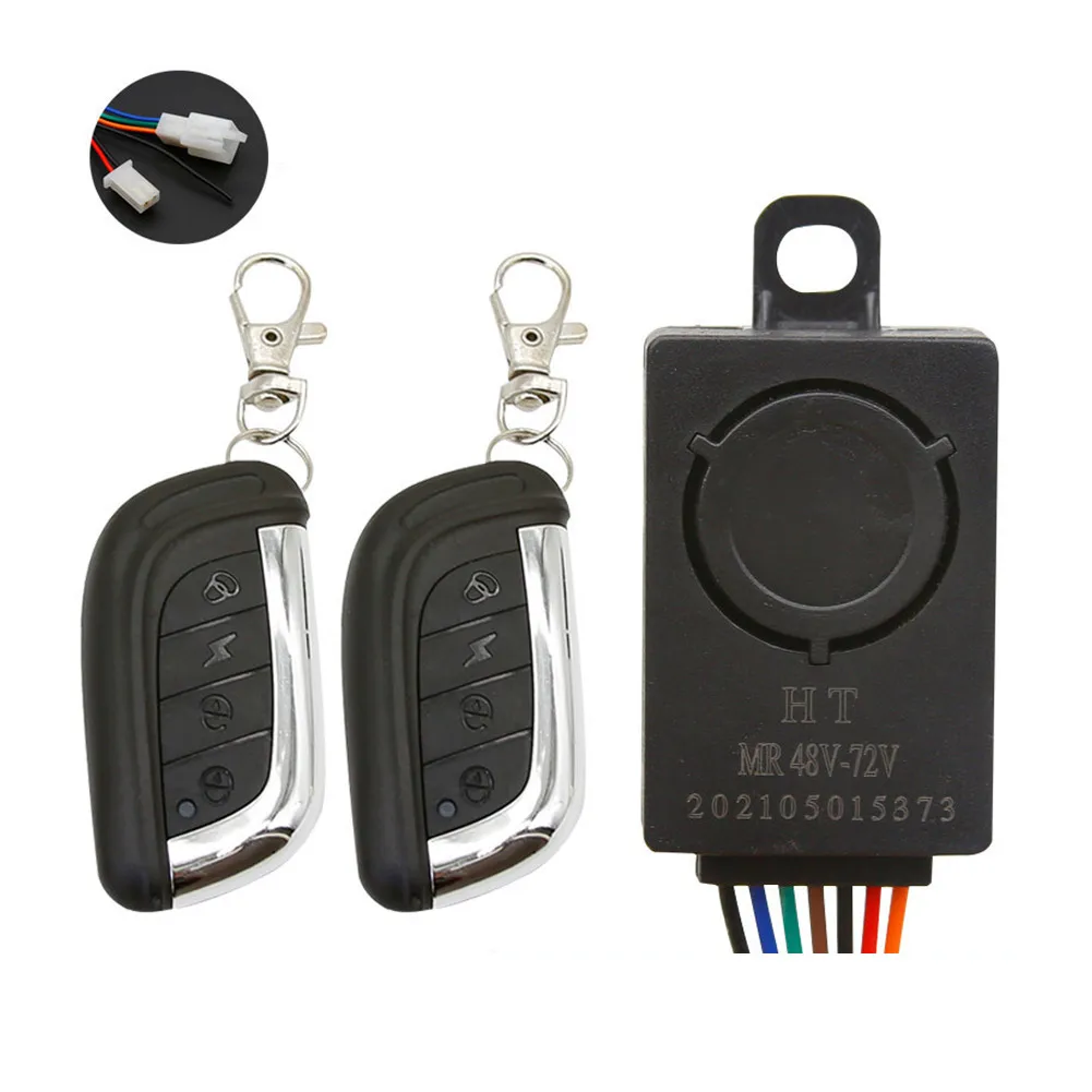 36-72V Ebike Anti-Theft Lock Alarm Smart Induction Wireless Remote Control With Lock Electric Bicycle Alarm Control Box Device