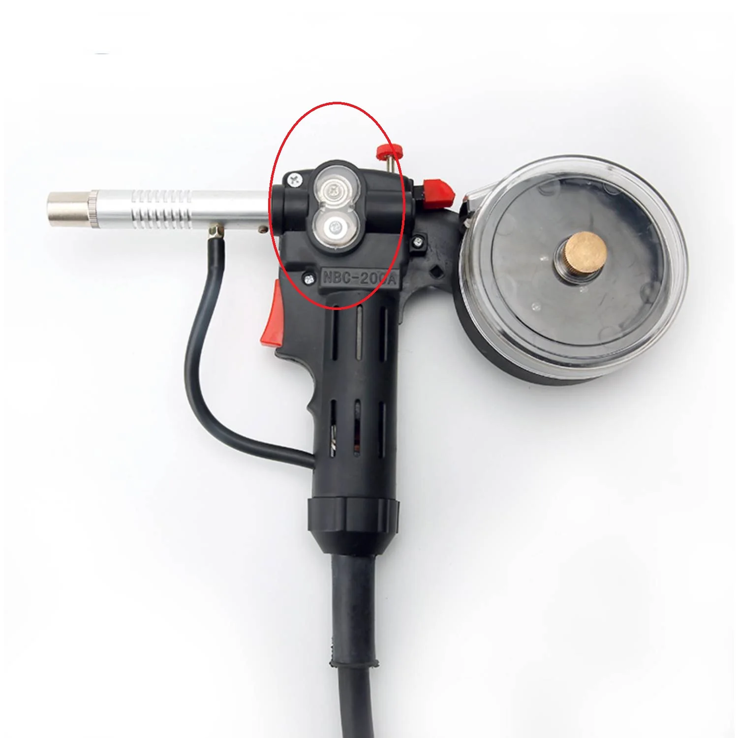 Plain Teethed Drive Roller Wheel 1 Pair Fit NBC200 NBC 200 NBC-200A Spool Gun Mig Welding Torch