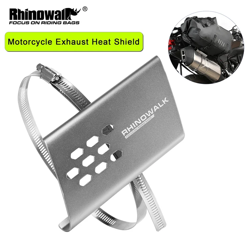 Rhinowalk Motorcycle Exhaust Pipe Protector Heat Shield Cover Universal Motor Guard Anti-Scalding Cover Accessories XY 2