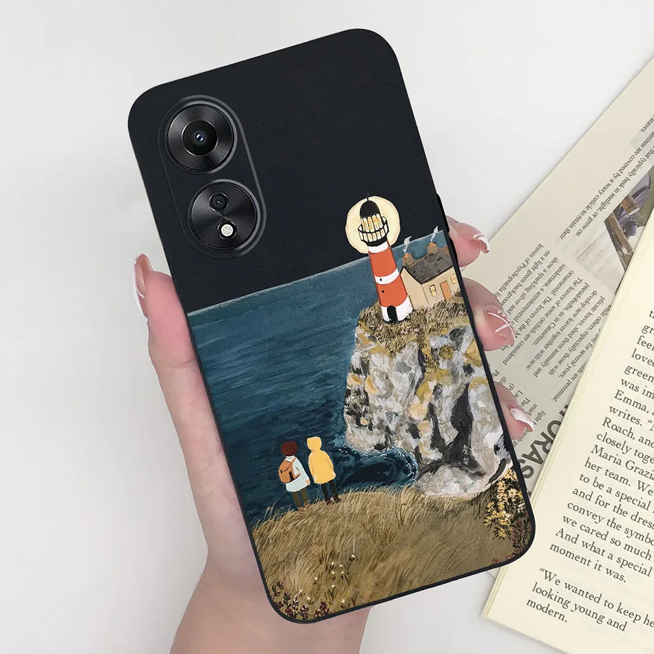 Модный чехол для телефона OPPO A58 A78 милый пилот милые девушки мультфильм  мягкий силиконовый чехол для OPPO A 58 78 защитный чехол | AliExpress