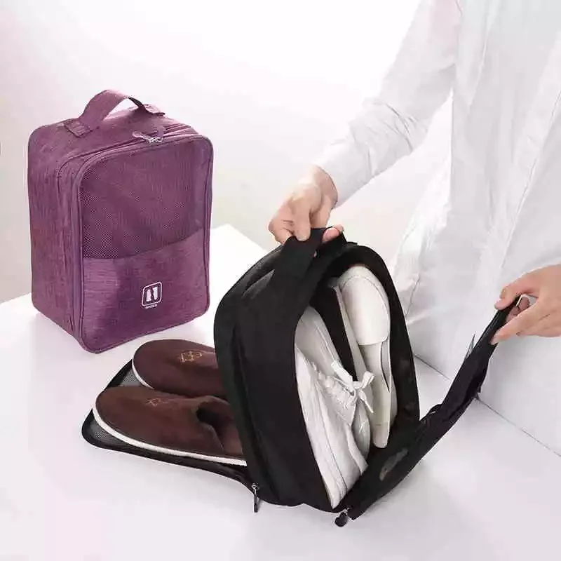 Shoe Dust Bag Multi-Functional Portable Three-Shoe Waterproof Travel Drawstring Box Fashion Custom Shoe Bags
