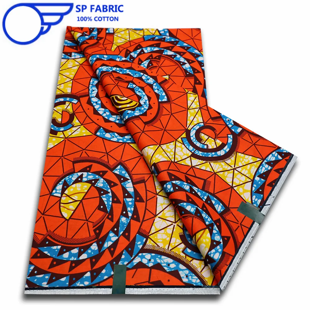 

Lastest Genuine Super Hollandais African Wax Fabric 100% Cotton Original Ankara Block Print Pattern Africa 6 yards Dress