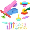 Creative 3D Plasticine Mold Modeling Clay Accessories DIY Play Dough Noodle Tool Kit Plastic Set Knife Mold Kids Educational Toy 2