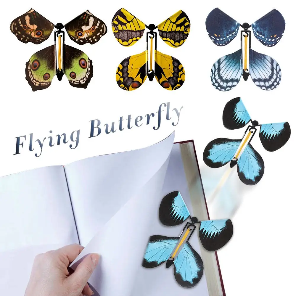 

Розыгрыши, волшебный сюрприз, подарок, летающая карта, игрушка, реквизит для страха, заводное насекомое, Волшебная бабочка