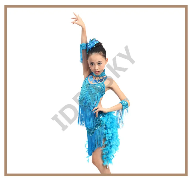 Freebily Vestito Danza Classica Bambina Tutu Ballerina Abito Da Pattinaggio Artistico Con Paillettes Vestito Balletto Danza Moderna Collo Halter - Foto 9