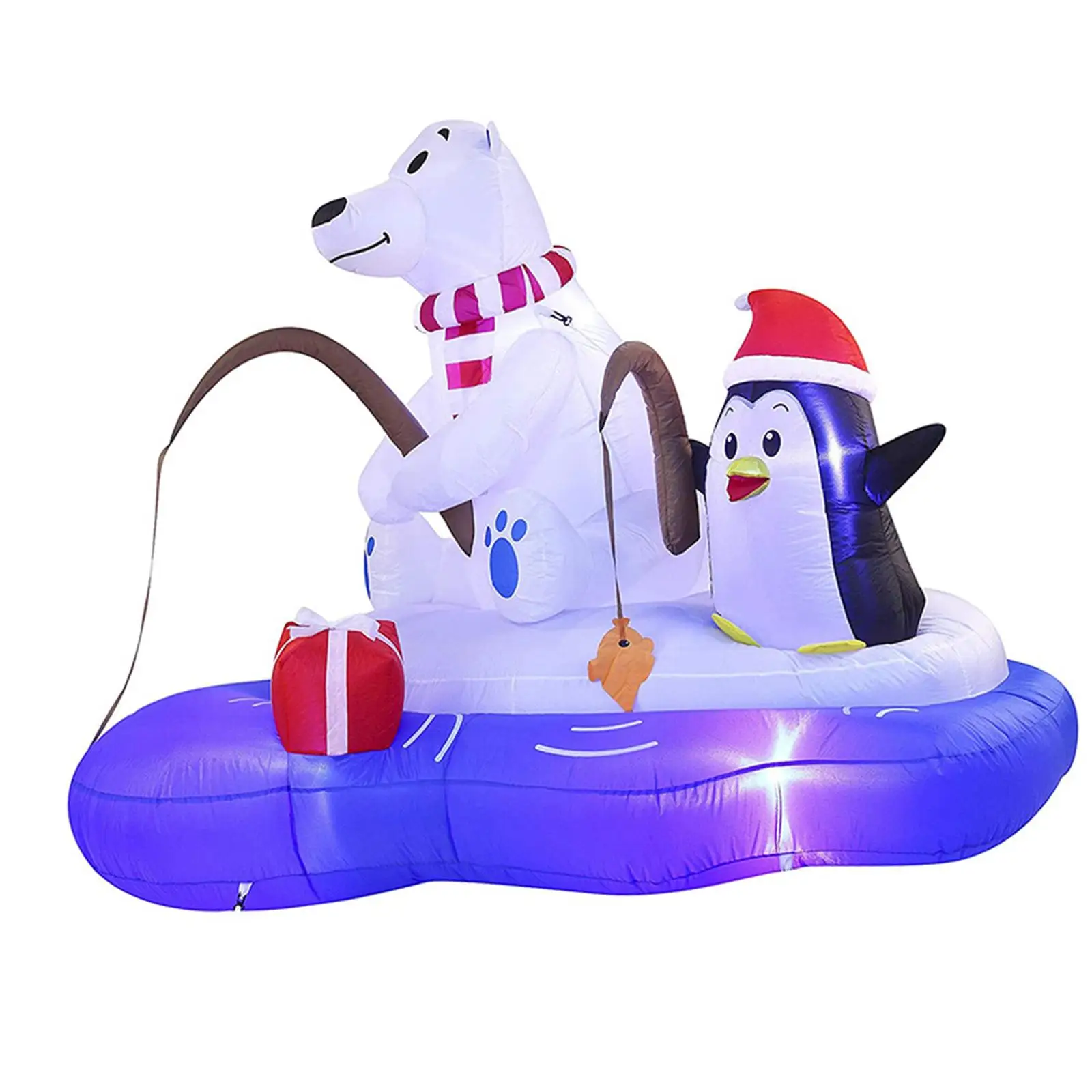 

71inch Christmas Blow up Lighted Xmas Decoration US 110V Adapter and Penguin Shape Outdoor for Christmas Events