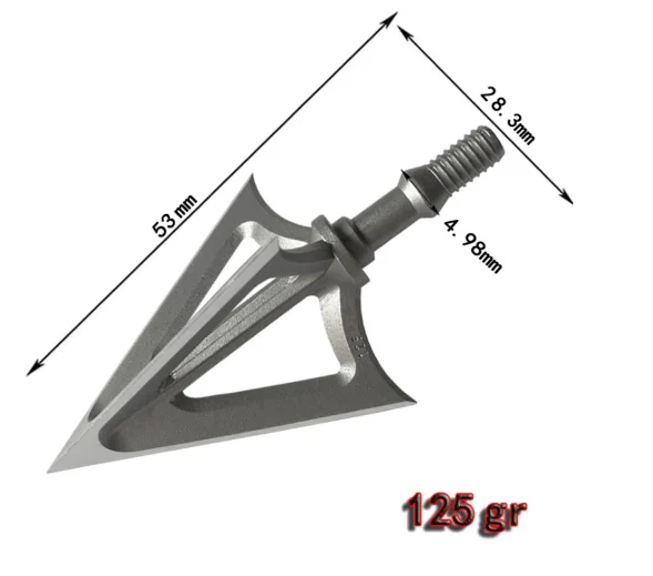 3/6/9pc Archery G5 Arrow Head 100/125 Grain Fixed Broadhead Sharp 3 Blade Stainless Alloy Arrowhead Screw Tips archery arrowhead