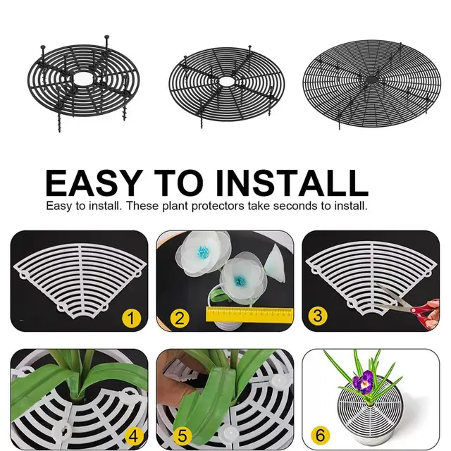 Virágcserepény Protector Gyakorlati Korróziógátló Növényi Edény Burkolat Könnyű Összeszerelhető Cséplő Műanyag Virágpotó Otthoni Házhoz - Image 2