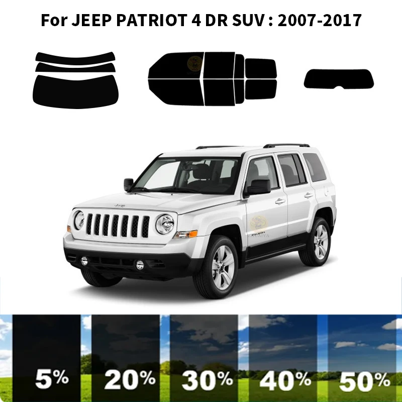 

Precut nanoceramics car UV Window Tint Kit Automotive Window Film For JEEP PATRIOT 4 DR SUV 2007-2017