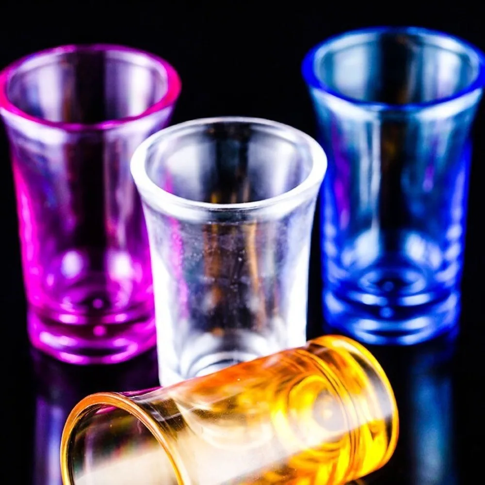 Description Picture 5 of item10pcs Commercial 35ml Shot Glass Unbreakable Plastic Vodka Cup Colorful Small Capacity Liquor Glass KTV