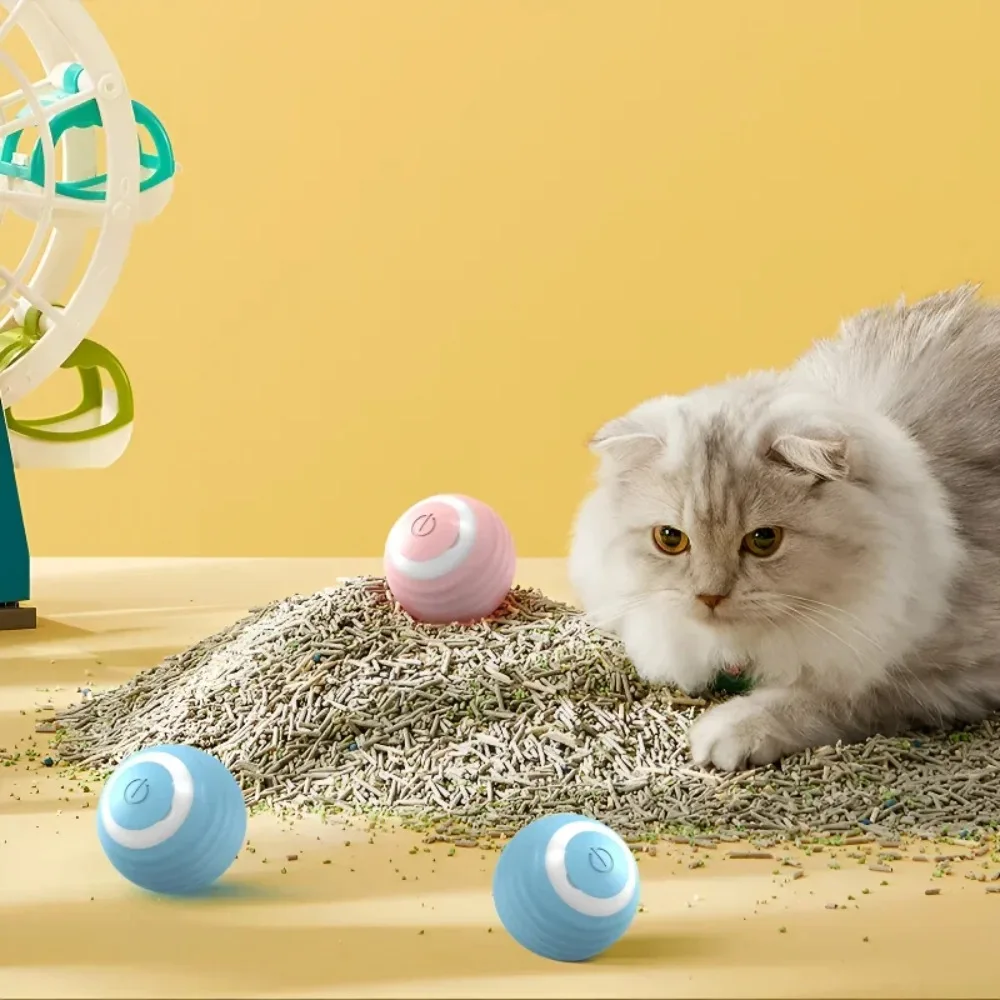 Automatic Rolling Cat Toy Ball 2