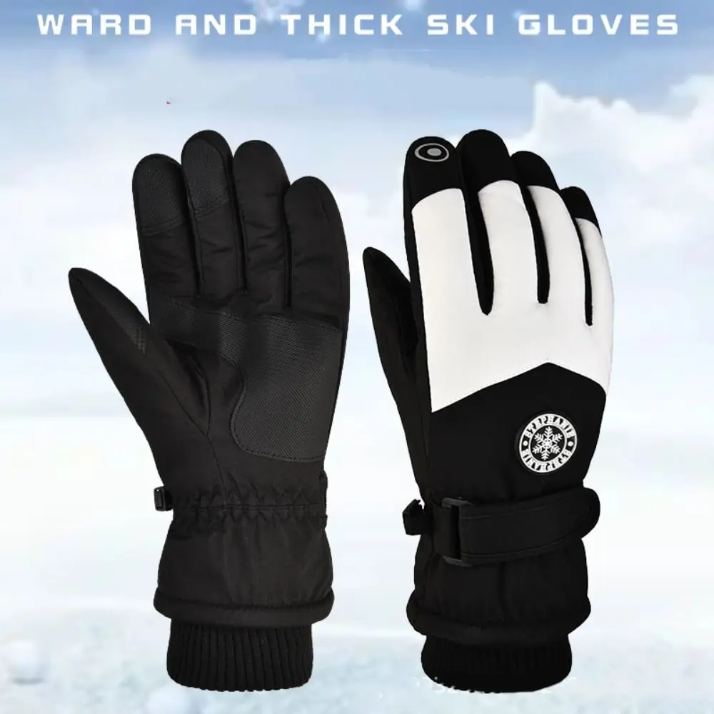 

Touch Screen Winter Ski Gloves Waterproof Windproof Velvet Gloves Full Finger Outdoor Riding Mittens Driving Gloves Outdooor