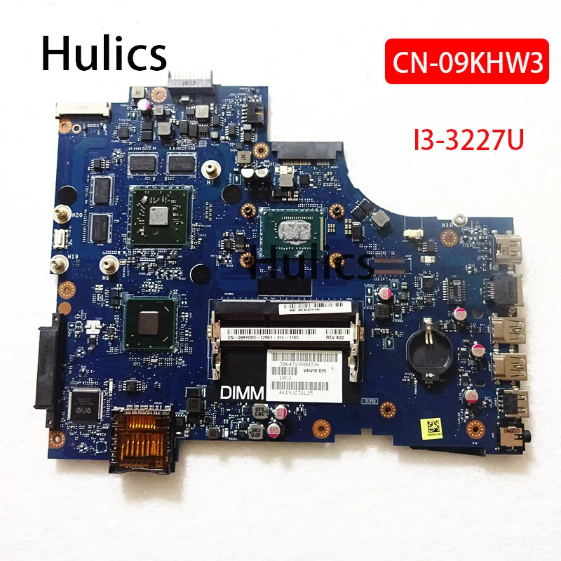 

Hulics Used VAW11 LA-9102P REV:1.0 FOR Dell Inspiron 3721 5721 Laptop Motherboard CN-09KHW3 09KHW3 9KHW3 I3-3227U CPU