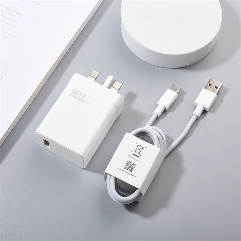 Original Xiaomi 33W EU/US/UK Turbo Charger Fast Power Adapter For
