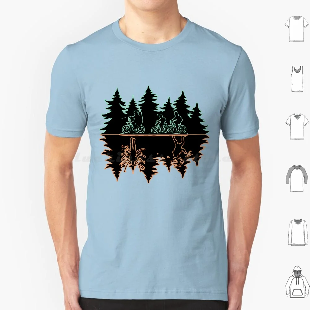 (El revés) 2 camisetas 6xl algodón camiseta genial cosas extrañas Will Byers Mike Eleven Lucas Dustin 80s Hawkins Netflix 1980s
