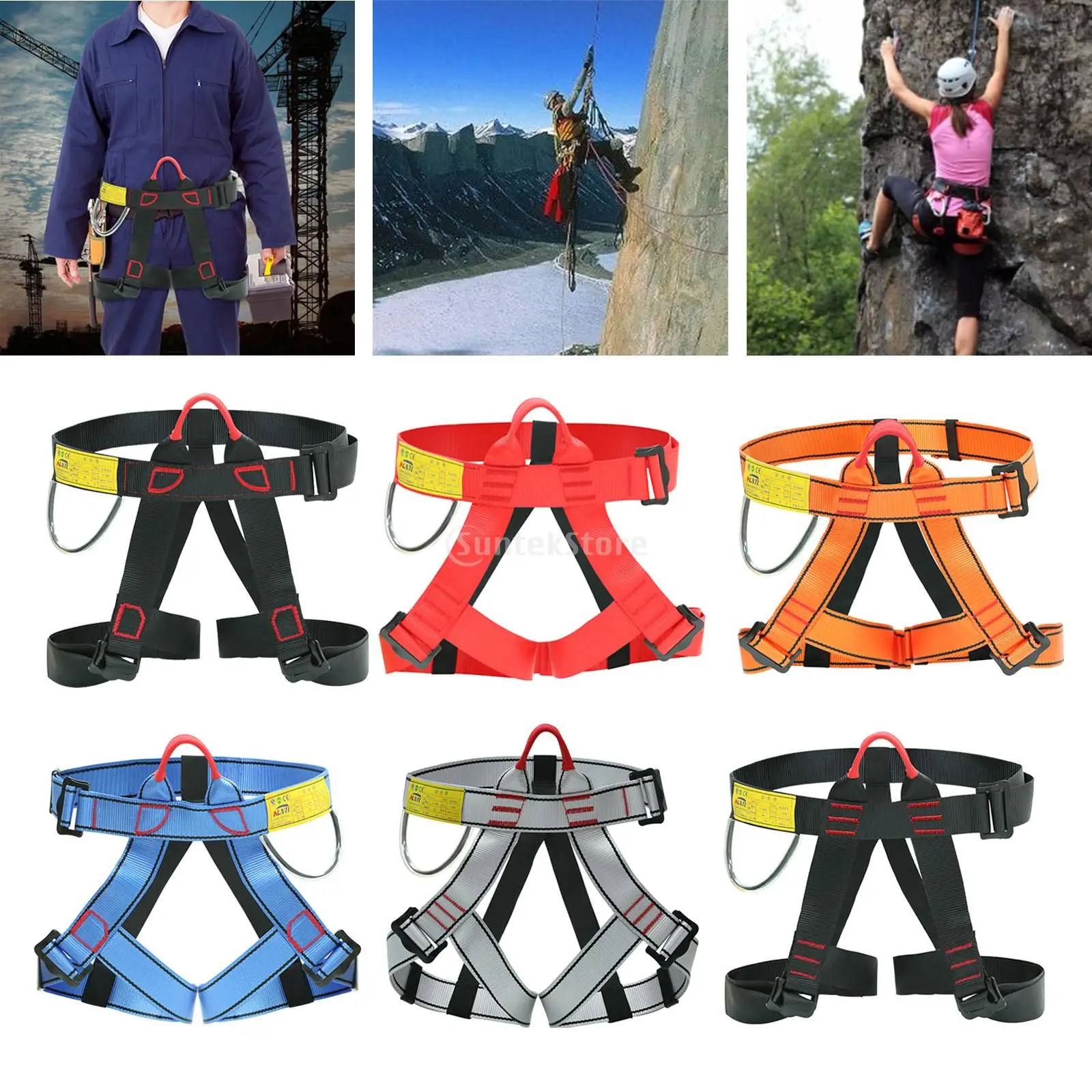 Adjustable Body Safety Waist Harness Outdoor Sports Safety Belt Rock
