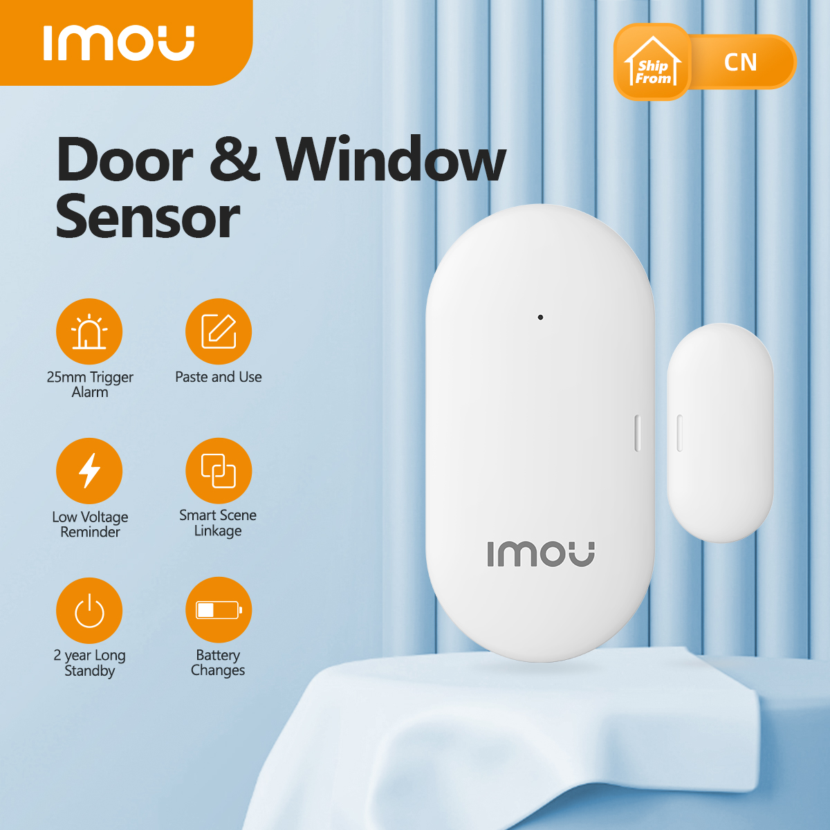 IMOU Smart WiFi Door & Window Sensor Zigbee 3.0 Imou Life App Home Security Protection Real-time Notification