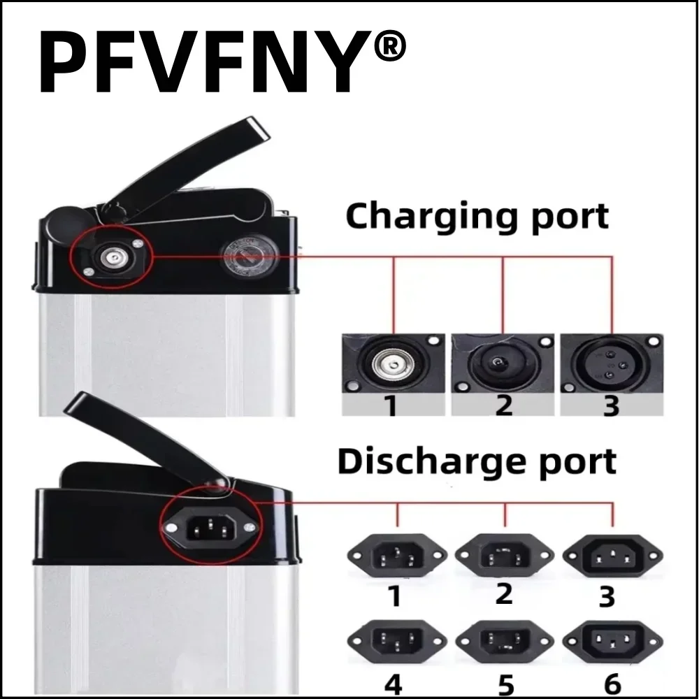 Air fast transportation36V18650 high-capacity lithium battery 20ah50ah battery pack is suitable for Silver Fish 250-3000W motors 4