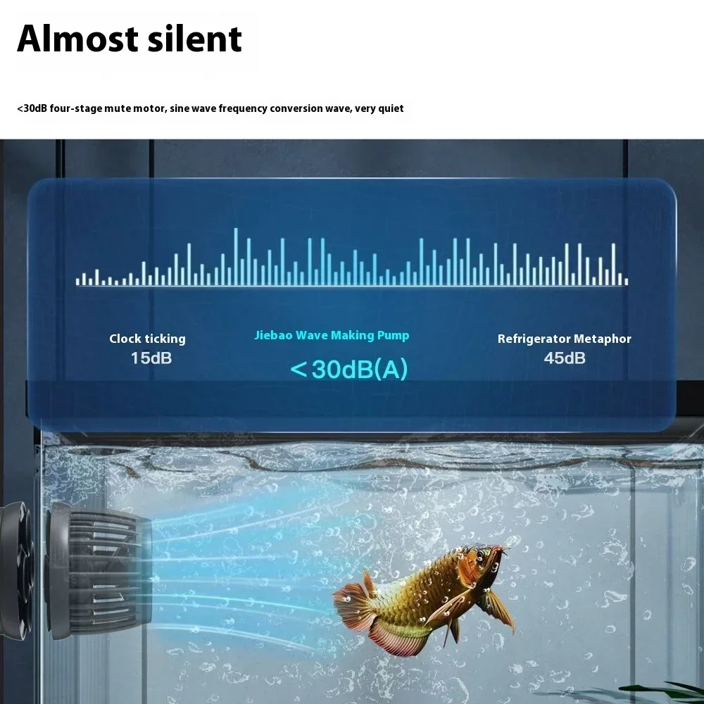 Jecod jebao-水族館ウェーブメーカーポンプ、wifiとbluetoothアプリ