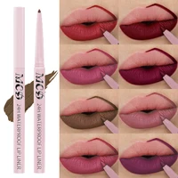 12 Color Nude Brown Lip Liner Pencil  Outline Contouring Red Contour Tint Makeup Waterproof Matte Lipstick Crayon Pen lip Balm 1