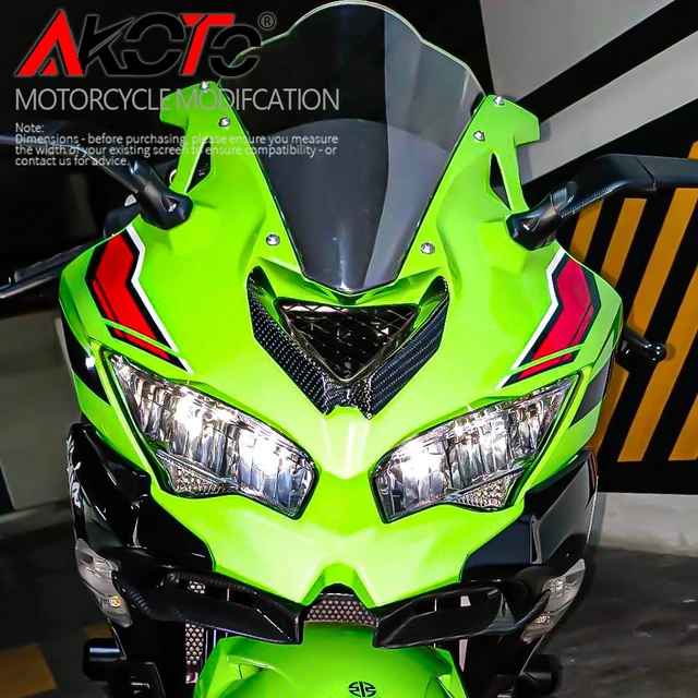 Déflecteur Vent Moto Moto Pare Brise Pare-Brise Double Bulle Pare-Brise Moto  Carénage Déflecteur pour Kawasaki pour Ninja ZX-6[804] - Cdiscount Auto
