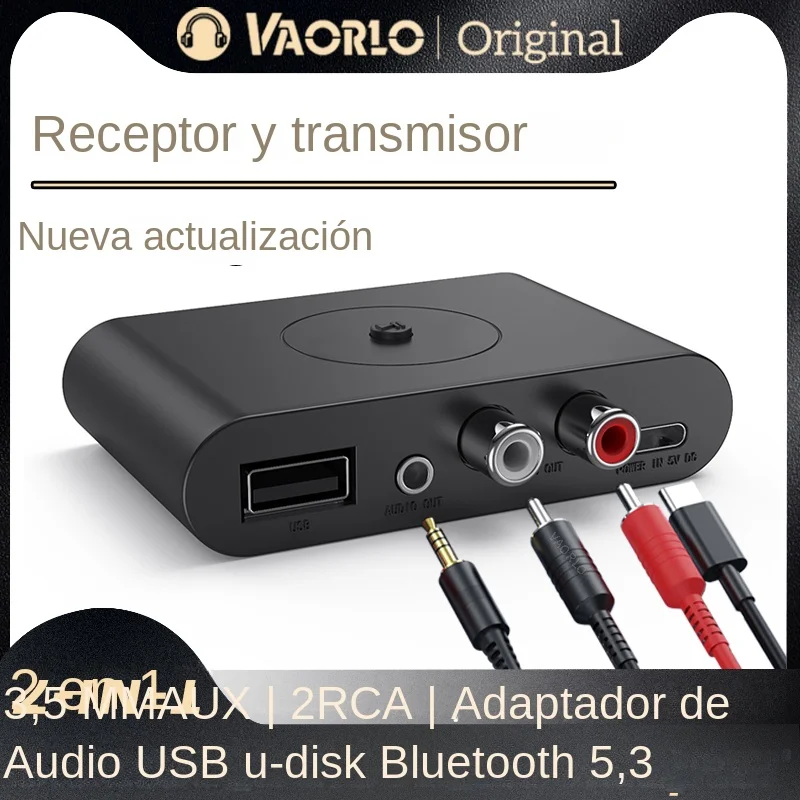  Transmisor Bluetooth Adaptador de audio para TV: Receptor  inalámbrico con RCA óptico RCA Aux Coaxial USB TF Entradas - para el hogar  Amplificador de potencia estéreo Proyector Altavoz : Electrónica