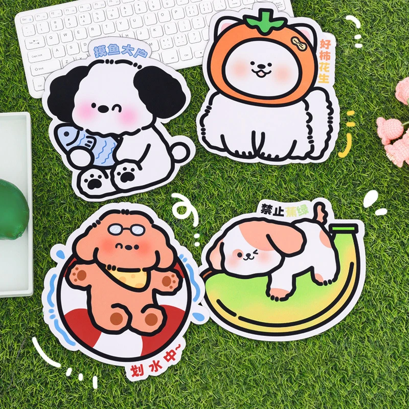 

Коврик для мыши с милыми мультяшными собаками, нескользящий водонепроницаемый утолщенный креативный Настольный коврик для учеников и офиса