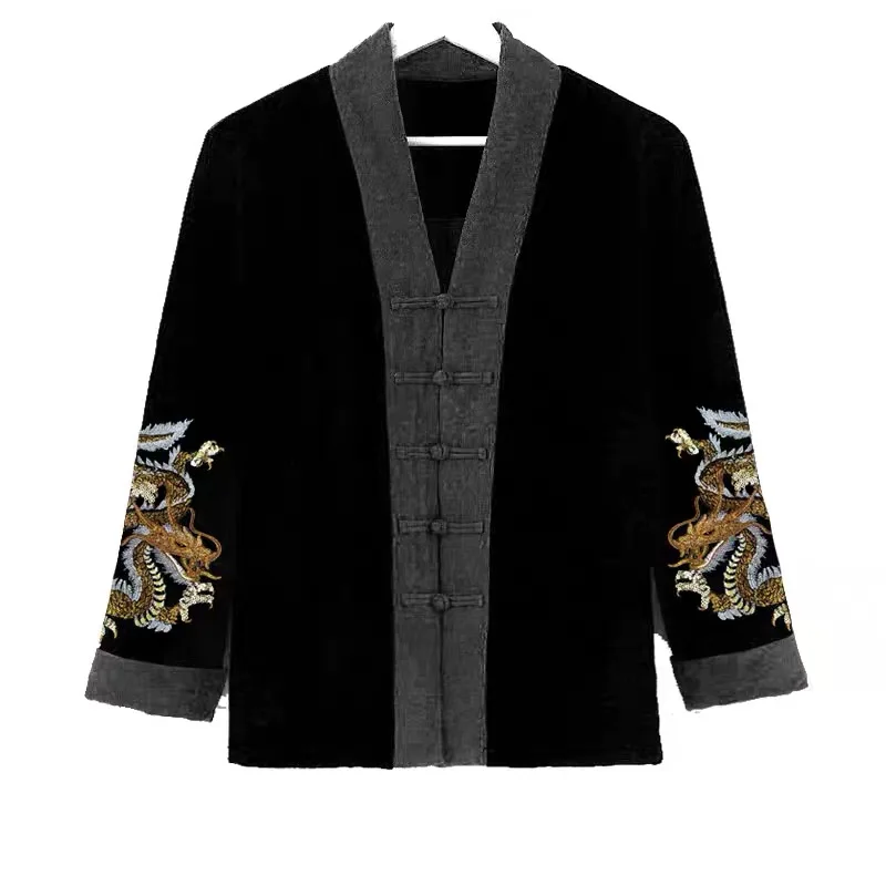 의류용 자수 스팽글 골든 드래곤 패치, 다리미 온 스티커 패치, 바느질 액세서리, 의류 청바지 장식