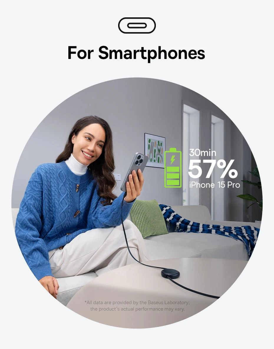 Baseus 60W Retractable USB-C to USB-C Fast Charging Cable
