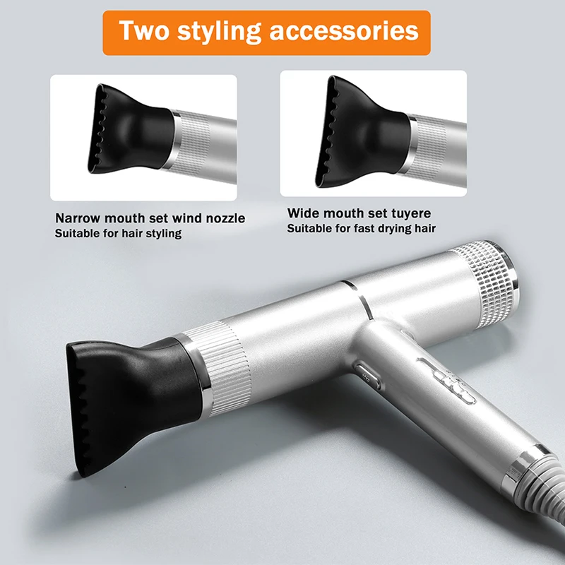 Hair Dryer Professional Leafless Hairdryer Anion Temperature Control Blow Dryer Hot &Cold Wind Hair Styler