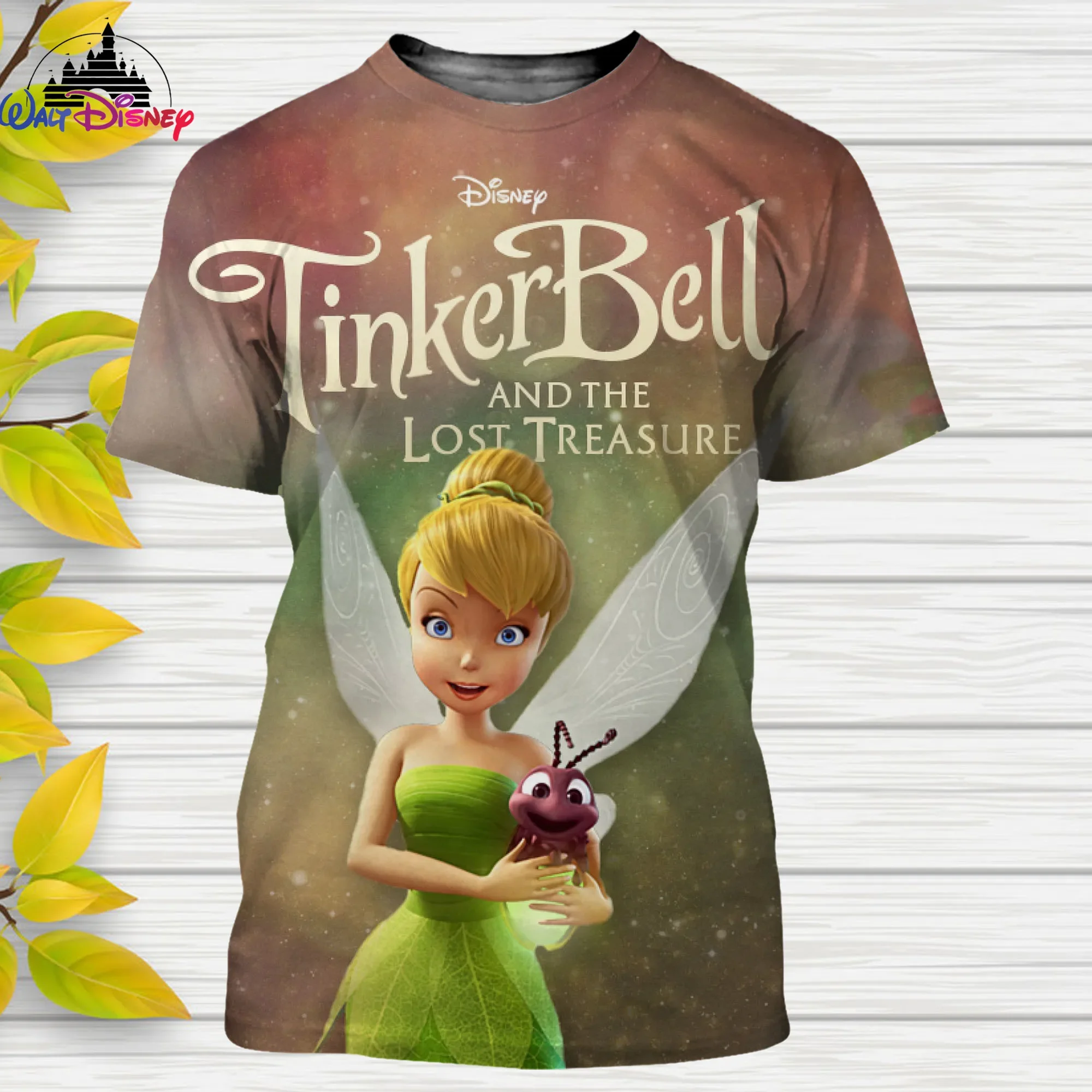 

Tinker Bell Cartoon Disney Men Women T Shirt Casual Style 3D Print Summer Casual Streetwear Kids Tee Tops