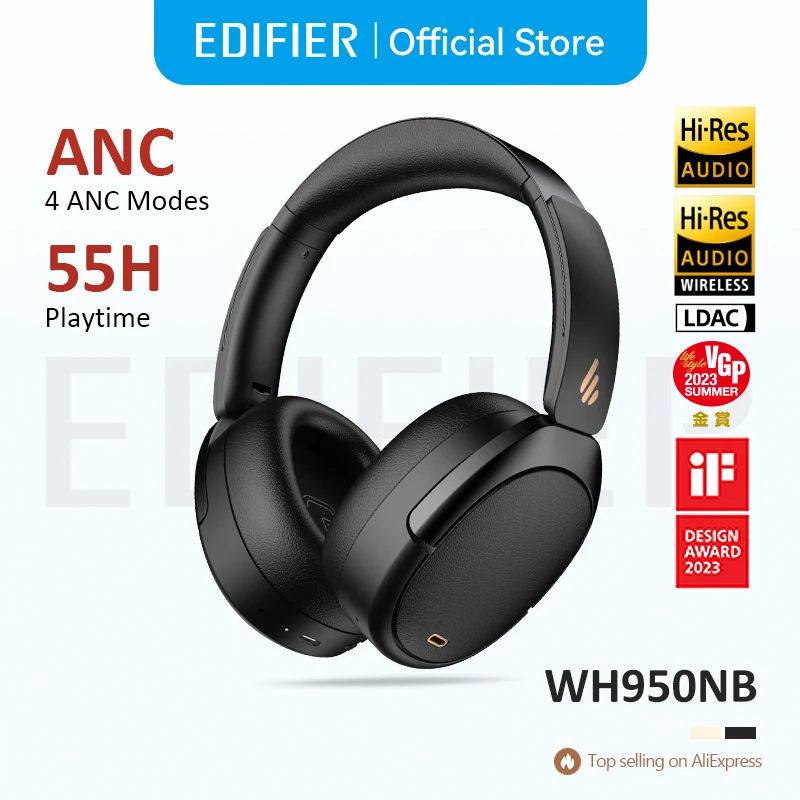 Edifier WH950NB Active Noise Cancelling Wireless Headphones