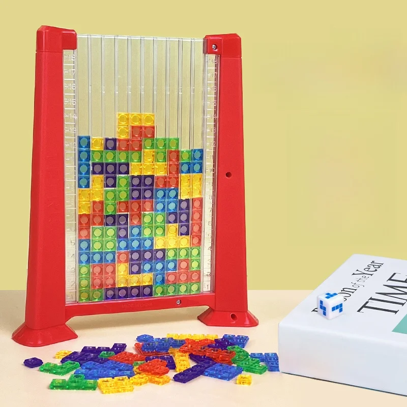 Interactive 3D Puzzle Building Blos Fly Game Mind Training Retro Toy Eonal Fun for Kids And Adults Square Cubes