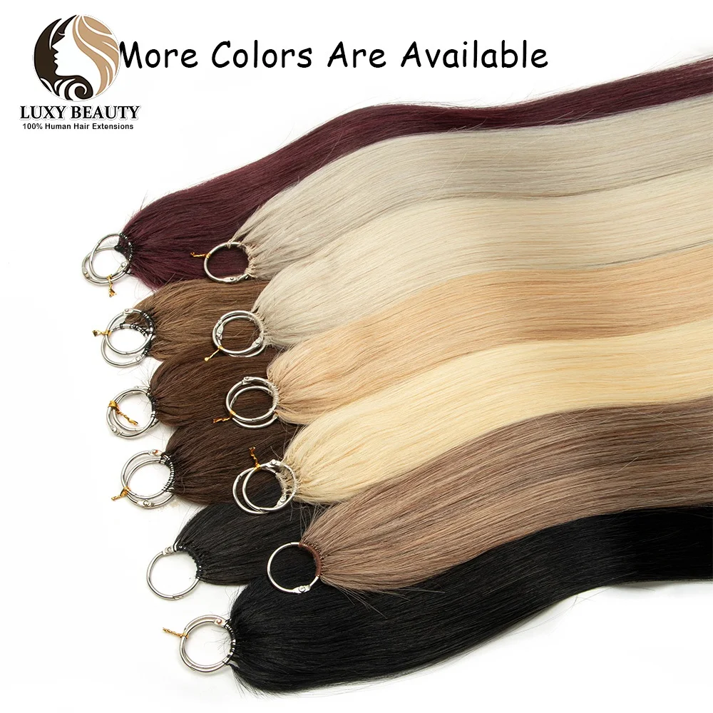 Brown Feather Line Hair Extensions Human Hair Straight Virgin Human Feathers In Extensions For Women 40strands/pack